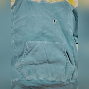 Champion light blue hoodie